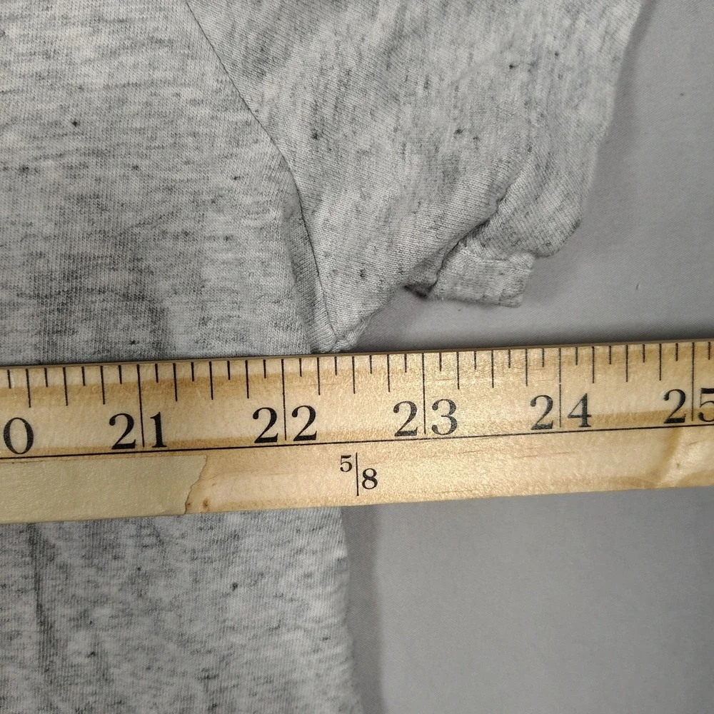 Polo Ralph Lauren T-Shirt Mens L Gray V-Neck Classic Fit Solid Cotton Tee